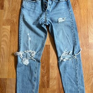 Levi's Light Blue Distressed Wedgie Jeans sz 27